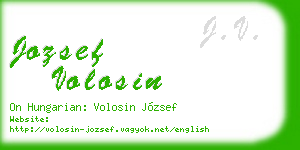 jozsef volosin business card