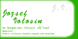 jozsef volosin business card